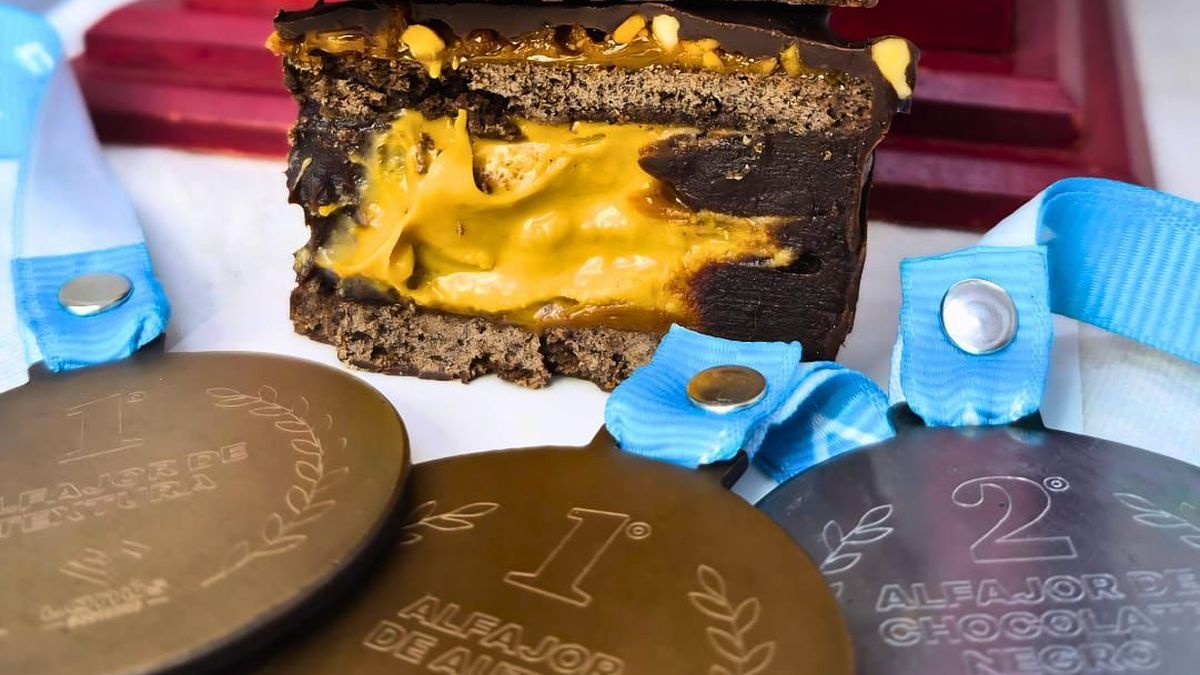 El alfajor Marino, creado en Temperley Alfajor Marino de Mencantó, ganador del Campeonato Provincial del Alfajor