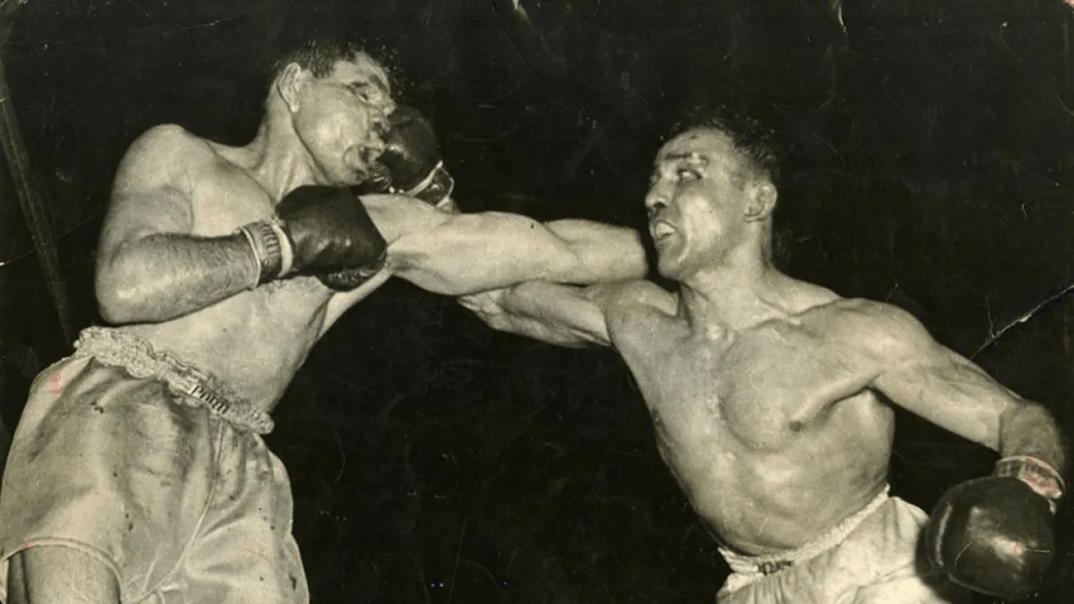 Lomas Park, un ring histórico de Lomas de Zamora José María Gatica durante una pelea, vinculado a su última presentación en el Lomas Park.
